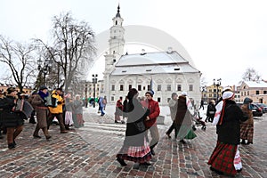 Three kings parades in Kaunas, Lithuania